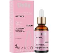 Delia Cosmetics Retinol siero antirughe per viso, collo e décolleté 30 ml
