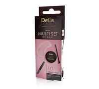Delia Cosmetics - Sopracciglia Multiset - Pinzette per sopracciglia - Pomata per sopracciglia - Stencil - Garantisce un trucco senza sbavature per tutto il giorno - Formula a lunga tenuta