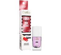 Delia Cosmetics - Top Coat Super Shine - Unghie lisce e brillanti - Rafforza e protegge la lamina ungueale - Con olio di bacche di acai - Asciugatura rapida - 11 ml