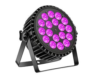DELIBANG 200W Faro Par LED RGB+UV Luce da palcoscenico DMX luci dj Discoteca con display digitale a 25° LED Aotu/Sound/Padrone-schiavo controllo per Feste Bar Natale Halloween Matrimonio
