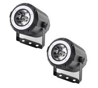 DELIBANG 2PCS 40W RGBW 4 in 1 LED Pinspot + 24 Luci da Palco SMD RGB LED Par DMX-7/11CH Luci DJ Luce da Festa Faretto per Bar, Feste, Matrimoni, Discoteca, Teatro, Halloween