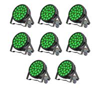 DELIBANG 8PCS 216W Par LED Luci Palcoscenico, 27 x 8W RGBW Discoteca DJ Faretti DMX 4/8CH Alta Luminosità Luce Fari LED con Telecomando per Festa Party Bar Teatro Natale