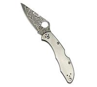 Spyderco Delica 4 Titanium Damascus C11TIPD