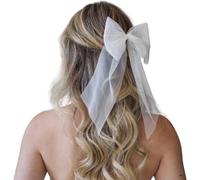 Delicata clip per capelli di velo, copricapo con perline, per addio al nubilato, accessorio per capelli da sposa, copricapo