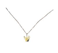 Delicata collana con ciondolo a forma di libellule/farfalla, lunghezza regolabile, gioiello per donne e ragazze, leggera libellule/farfalla collana clavicola, Misura unica, come descritto, come