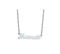 Delicata collana di perle da donna - oro argento cuore amore ti amo mamma regalo per compleanno e festa della mamma, 1, Metallo, Non pietra preziosa