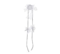 Delicata corda di lassoes per matrimonio, con rose bianche, ideale come regalo per una cerimonia cattolica sacra ed elegante