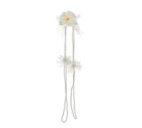 Delicata corda di lassoes per matrimonio, con rose bianche, ideale come regalo per una cerimonia cattolica sacra ed elegante