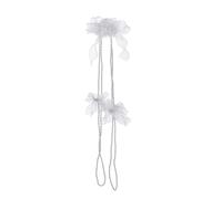 Delicata corda di lassoes per matrimonio, con rose bianche, ideale come regalo per una cerimonia cattolica sacra ed elegante