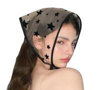 Delicata fascia per capelli primaverile da donna, alla moda, in pizzo trasparente, per feste, discoteche, matrimoni