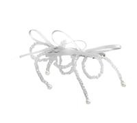 Delicata forcina per capelli con perline nere a forma di farfalla, accessorio versatile per l'uso quotidiano e occasioni speciali