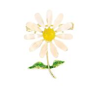 Delicata Spilla a Forma Floreale Distintivo Finitura Antica Gioielli Per Giacche Sciarpe Borse Accessorio Per Abiti Da Festa Elegante Accessorio a Margherita