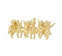 Delicata Spilla A Sei Angeli Ispirazione Vintage. In Lega Accessorio Sul Petto Perfetta Per Abiti Feste Regali. Con Dettagli Fatti A Mano