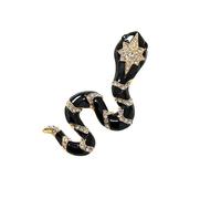 Delicata spilla con strass per abito da festa, spilla unica a forma di serpente, adatta per le donne che aggiungono un tocco a abiti e abiti audaci, Misura unica, come descritto