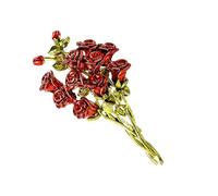 Delicata spilla in lega con bouquet di rose che offre una pratica eleganza alle donne alla moda nelle creazioni e nel tempo libero