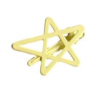 Delicata stella colorata Barrettes clip per capelli dolce ragazza clip laterale donna stella scavata