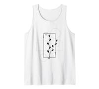 Delicate Botanical Fine Line Art Canotta