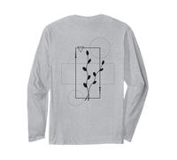 Delicate Botanical Fine Line Art Maglia a Manica