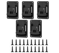 Delicate Drill Storage Wall Organisators Set di 5 pezzi, pratici morsetti in ABS per 18 V elettroutensili, ottimizzazione, design pratico utensili elettrici