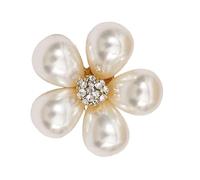 Delicate Farfalla E Spilla Floreale Con Lussuoso Centro Perle E Appello Della Senza Date Per Le Feste Spillo Perle