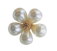 Delicate Farfalla E Spilla Floreale Con Lussuoso Centro Perle E Appello Della Senza Date Per Le Feste Spillo Perle