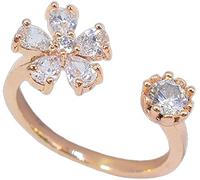 Delicate Minimalist Pure White Copper Plated Sliver Ring Imitation Silver Open Adjustable Ladies Ring Niche-design Nice processing