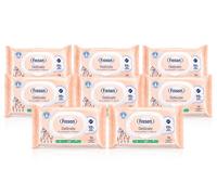 Delicate Salviettine Umidificate - Salviette Delicate per Bambini e Neonati, 99% Ingredienti di Origine Naturale, con Zinco, 100% Biodegradabili, Uso Quotidiano - 8 unita da 70 pezzi