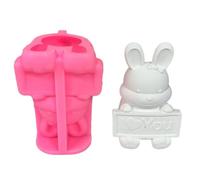 Delicati Conigli Segno Forma Stampo Versatile Conigli Segni Stampo Silicone Per Anniversari E Strumenti Proposta Creativa Per Eventi Speciali