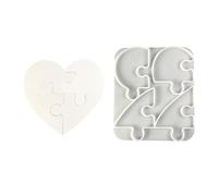 Delicati Disegni A Forma Cuore Stampo Per Sottobicchieri In Silicone Resistente Calore Puzzle Sottobicchieri A Cuore Stampo Tappetino Tazze La Creazione Artistica Decorazione Della
