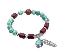 Delicati gioielli in ceramica fatti a mano con perline in ceramica con motivi di gatti per gli appassionati di moda