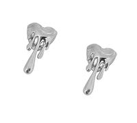 Delicati orecchini a bottone a forma cuore, gioielli metallici qualità, comodi da indossare per le feste e l ' uso quotidiano lusso Orecchini a bottone a cuore fondente