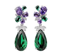 Delicati orecchini a forma di goccia alla moda accessorio per orecchio unico ciondolo gioielli per gli appassionati di moda eventi serali pietra zircone