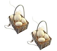 Delicati piccoli orecchini a forma di uovo in elegante blu vivo, portatili, per le donne che amano gli accessori a tema orientale
