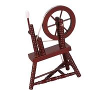 Delicato 1/12 Scala Antica Bambola Mano Reeling Miniature Accessori Decorativi Collezionisti e Bambini Antico Miniatura Mano Reeling per la Collezione di Bambole