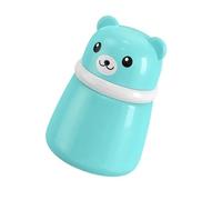 Delicato applicatore di polvere per bambini, design compatto, contenitore a forma di orso, con chiusura sicura, contenitore igienico per talco per bambini con coperchio