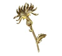 Delicato cardo Fiore Spilla Pin Gioielli Moda Risvolto Accessori per le Donne Facile da Indossare Accessorio di Abbigliamento Elegante Cardo Pin Evento Formale Abbigliamento Casual Gioielli in Metallo