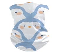 Delicato cartone animato pinguino azzurro quattro stagioni antipolvere e sporco polsino ghetta collo raffreddamento traspirante fascia per capelli maschera viso panno per corsa escursionismo costumi