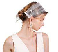 Delicato copricapo da sposa fatto a mano con clip per velo da sposa, comodo fermaglio per capelli per matrimoni e feste