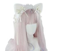 Delicato e alla moda con orecchie di animale, meraviglioso accessorio per capelli per feste in costume, foto e uso quotidiano, morbido cerchietto con orecchie da micio