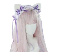 Delicato e alla moda con orecchie di animale, meraviglioso accessorio per capelli per feste in costume, foto e uso quotidiano, morbido cerchietto con orecchie da micio