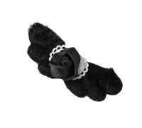 Delicato fermaglio per capelli a forma di cuore con rose e ali di peluche, alla moda, ornamento per feste per appuntamenti e occasioni speciali