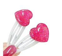 Delicato fermaglio per capelli glitterato alla moda a forma di cuore adorabile ornamento per capelli a forma di stella fermagli per capelli strumento ornamenti