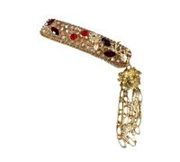 Delicato fermaglio per capelli in cristallo con campanelle, nappe e strass per aggiungere un tocco di fascino a qualsiasi outfit, comodo accessorio per capelli antiscivolo