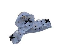 Delicato fermaglio per capelli in pizzo e puntini, accessorio per una presa forte, accessorio decorativo per uso quotidiano, eventi casual o balli scolastici
