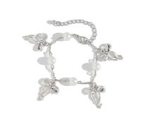 Delicato fiocco con perle finte, accessorio delicato con frange con perle finte per un tocco femminile come regalo di compleanno, Misura unica, come descritto