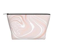 Delicato marmo rosa di marmo con imitazione dell'oro rosa, Borsa da toilette Borsa per trucco Borsa per cosmetici Borsa da toilette da viaggio portatile