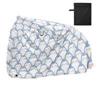 Delicato Pinguino Cartone Animato Azzurro Impermeabile Bike Coperture con Fori di Blocco Anti Polvere Pioggia Neve UV Storage Mountain Bike Copertura Adatto per la maggior parte dei capa para