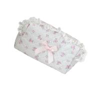 Delicato pizzo abbellito sacchetti di immagazzinaggio interni camera per accessori trucco viaggio morbido tessuto di cotone borsa di immagazzinaggio per le donne