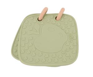 Delicato Quaderno in Silicone con Motivi e Lettere Chiari, Design Impermeabile, per la Prima Educazione del Bagnetto per Bambini 0 a 6 Anni (Verde pisello)
