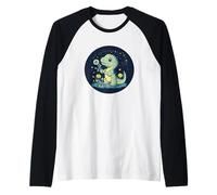 Delicato ruggito con questo dente di leone galleggiante per dinosauri Maglia con Maniche Raglan